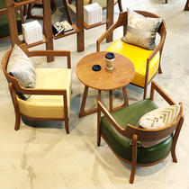 Milk tea shop sweet shop coffee shop table and chair book bar to negotiate reception area reception sofa table and chair combination simple leisure