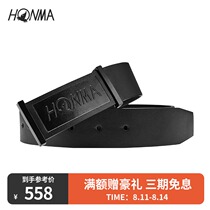 HONMA2021 new golf mens belt metal buckle head double-sided design wild fashion