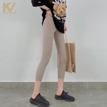 Shark Beats Bottom Pants Woman Summer Slim Fit Outside Wearing Tight Seven Pants High Waist Lifting Hip Slim Leg 90% Bodysuit Yoga Pants