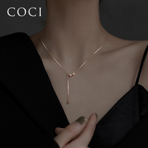 COCI Pearl Small Brute Waist Lock Bone Chain Superior Ladies Luxury Brands 2023 New Necklace Ladies Light Extravaganza