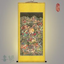 Lei Zu portrait Jiutian Ying Yuan Thunder sound Universal statue painting Taoist Thunder God painting Taoist mine water and land painting town safe house