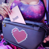 Point audio-visual shoulder bag function satchel bag waterproof fashion Mens shoulder bag LED sports chest bag women Summer