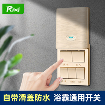 Bull bath heater special switch five-on air heating bathroom switch universal five-in-one toilet switch panel five-on