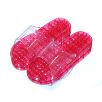 Bathroom slippers female summer couples home indoor crystal slippers non-slip water leakage bath massage male Korean version