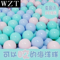 Ball ocean ball swimming pool swimming pool amusement park colorful plastic bubble ball small ball small ball small ball puzzle small building