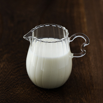 Heat-resistant glass milk jar Coffee Milk Jug Mini Milk tank milk cup honey jar sauce cup can be microwave ultra-light