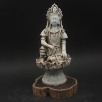 Hutian Kiln Guanyin sitting Lotus Antique antique antique antique porcelain thrift old goods Jingdezhen porcelain antique goods pendulum