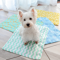 Summer Dog Nest Mattresses Ice Mat Summer Cartoon Gel Dogs Kitty Round Cooler cool mat Pet Supplies