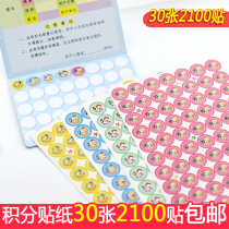 Shang Xue Coin Small Sticker Reward Sticker Points Sticker Pupils Le Xue Coin Sticker Evaluation Bar Sticker 30