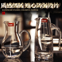 Crystal glass white wine divider with scale red wine decanter with handle hip jug trumpet fair cup tea sea tea set