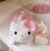 Cute cartoon plush doll Kitty cat drawing napkin Facial tissue paper fabric household car tissue box cover
