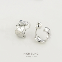 High level Sensation Small Scent Wind Rhombus skeletal clip Silicone Mosquito-repellent Mosquito Coil Ear Clip without otolling Ear Accessories Womens Big Cards Brief