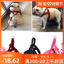 Bago Traced Bass Strap Bow Traction Rope Pet Dog Strap Dog Strap