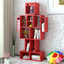 Creative Baby Children Art Bookshelves Integrated Bookcase Drawing book shelves Floor magazine Shelf Home