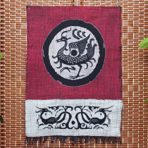 Batik painting Qin and Han Dynasty Wada Qinglong Suzaku White Tiger Xuanwu Letter bag Four sacred animals map Restaurant inn characteristic decoration