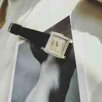 Square crosshair military flag mechanical manual vintage wave love Swiss temperament womens watch 5602