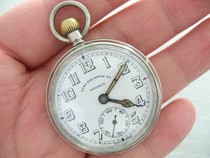 westend gas needle secundus early Swiss pre-liberation porcelain plate antique old pocket watch