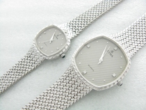 West horse couples quartz watch original Swiss gentleman watch (pair) vintage cyma