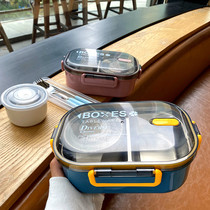 304 stainless steel lunch box lunch box male and female primary school students office workers with lunch box with soup bowl childrens split lunch box