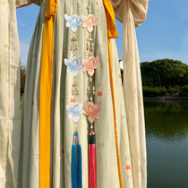 Embroidery Lotus is forbidden Han wearing mounted belt with accessories accessories with embroidered embroidery stream soda stream belt