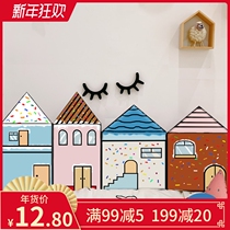 Net Red early education kindergarten anti-collision wall stickers Wall soft bag tatami Wall bedside cushion bed border defense meeting