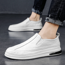 Tide brand 2021 summer breathable board shoes mens Korean version super fire wild white shoes trend mens flat heel casual shoes