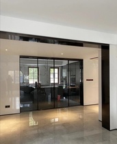 Stainless steel black titanium arc arch cover niche special-shaped door cover curved edge ceiling line corner flower decorative strip