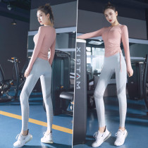 Sports suit womens autumn and winter professional high-end tight running clothes Net Red fashion beginner gym yoga suit
