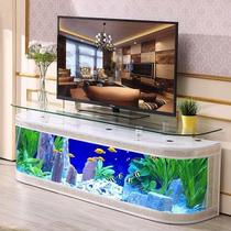 TV cabinet fish tank creative fish tank living room household fish tank European fish tank household wall fish tank