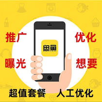 Xianyu promotion I want to improve todays exposure service salted fish shop Tutorial Guide brush I want to operate