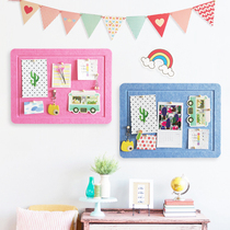 Nordic ins Wind girl heart room layout felt photo wall decoration plate non-perforated dormitory renovation