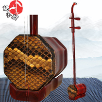 Zhonghu alto Erhu musical instrument Bass performance level adult introductory practice Professional Zhonghu musical instrument rosewood python skin