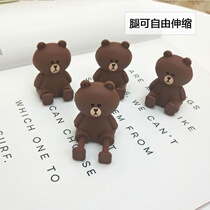 Retractable mobile phone desktop stand Cute cartoon table lazy woman cute creative portable small portable simple