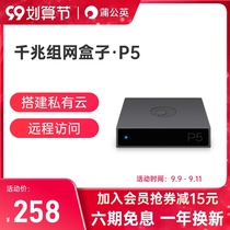 Dandelion P5 Gigabit bypass network box NAS companion enterprise-level wireless remote intelligent cloud printing server U disk hard disk transformation cloud disk off-site local area network support PoE power supply
