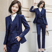  Professional clothes striped suit suit female temperament office workers capable business formal clothes College students interview OL overalls