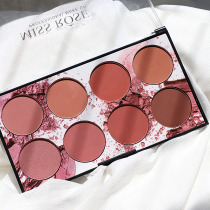 missrose blush plate 8 color combination dry rose honey peach color matte Rouge European and American style sun red female nature