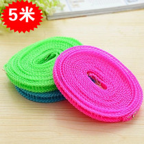 5 m outdoor travel lanyard non-slip windproof clothesline fence style clothesline drying rope Christmas