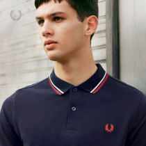 FRED PERRY mens POLO shirt 2021 summer new casual business wheat ear embroidery short-sleeved tide M3600