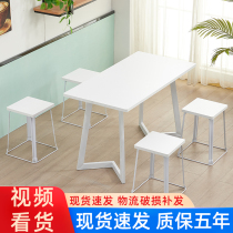 Fast food table and chair Snack bar Fresh simple restaurant Cafe Breakfast shop Restaurant Restaurant Noodle restaurant Table and chair combination