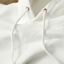 Early spring white sweatshirt women 2021 New hooded 340g heavy terry cloth hooded sweater men casual hoodie tide
