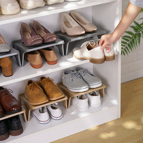 Japan imported double-layer shoe rack shoe support shoe cabinet partition rack built-in shoe storage rack space adjustment
