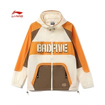 China Li Ning coat men and women 2021 summer new BADFIVE cardigan hooded national tide sports anti-Wu windbreaker