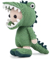 211 crocodile ancestor weaving drawings doll Chinese graphic crochet electronic figure wool tutorial