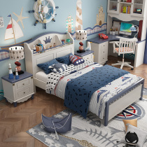 Childrens bed boys and girls childrens room furniture combination set 1 2m childrens bed storage teen bed single bed