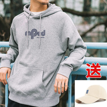 Sweater male couple hooded spring and autumn pullover hoodie loose national tide gray printing jacket 2021 new top