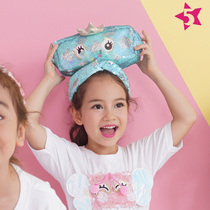 High face value original bright sheet pen bag girl decompression large capacity unicorn adorable elementary school student pencil pencil case