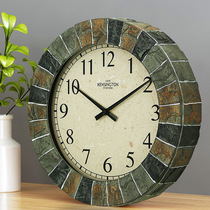 European creative clock simple fashion modern personality Nordic home country country nostalgic clock wall clock