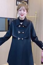 Niche design sense navy collar sweet age reduction coat female autumn 2021 Korean New College wind loose coat tide