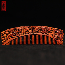 Multi-child multi-leaf Rosewood comb female lettering custom to send leaders wedding gift gift box comb gift box comb gift