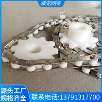 C216AL C2082 double section stainless steel double row pitch plastic chain plate ball conveyor chain non-standard sprocket chain